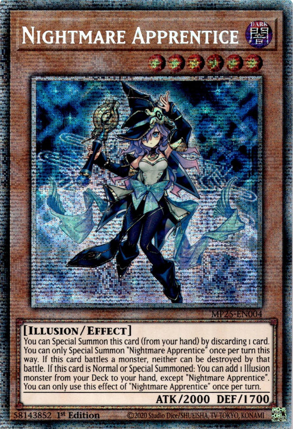 Yugioh Nightmare Apprentice MP25-EN004 Starlight Rare 1st Edition NM