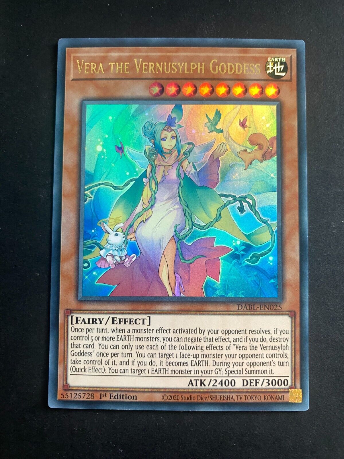 Yugioh Vera the Vernusylph Goddess DABL-EN025 Ultra Rare 1st Edition VLP/NM