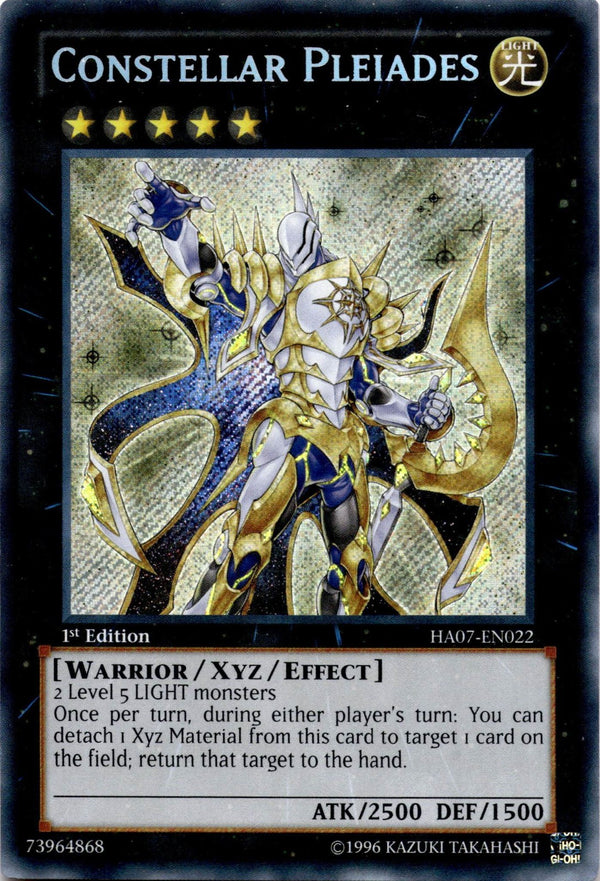 Yugioh Constellar Pleiades HA07-EN022 Secret Rare 1st Edition VLP/NM