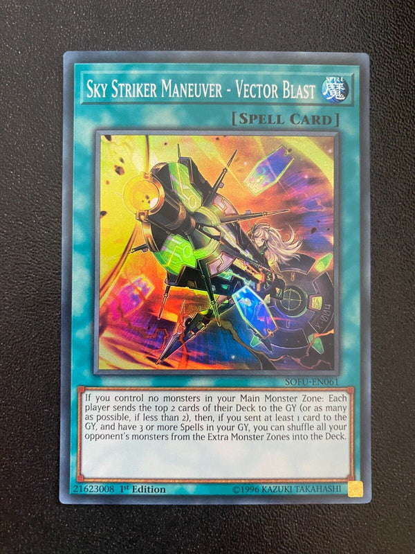 Yugioh Sky Striker Maneuver - Vector Blast SOFU-EN061 Super Rare 1st Ed NM/MINT