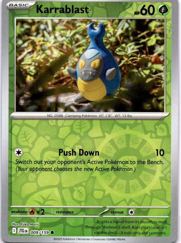 Pokemon Karrablast 009/159 Journey Together Reverse Holo NM