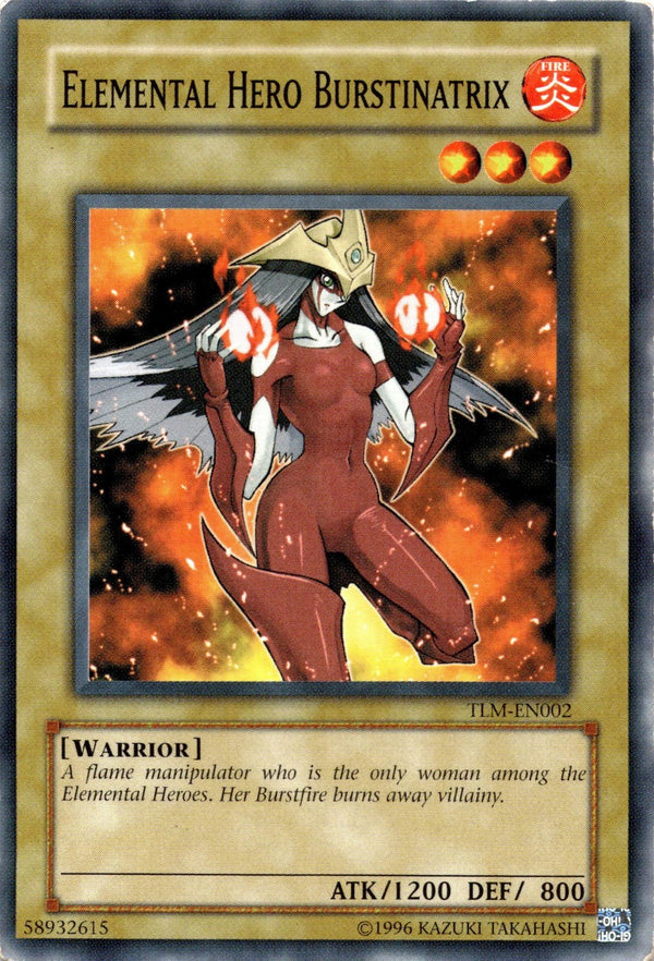 Yugioh Elemental Hero Burstinatrix TLM-EN002 Common Unlimited Edition HP