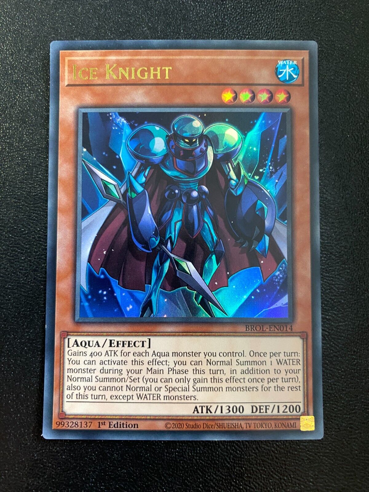 Yugioh Ice Knight BROL-EN014 Ultra Rare 1st Edition VLP/NM