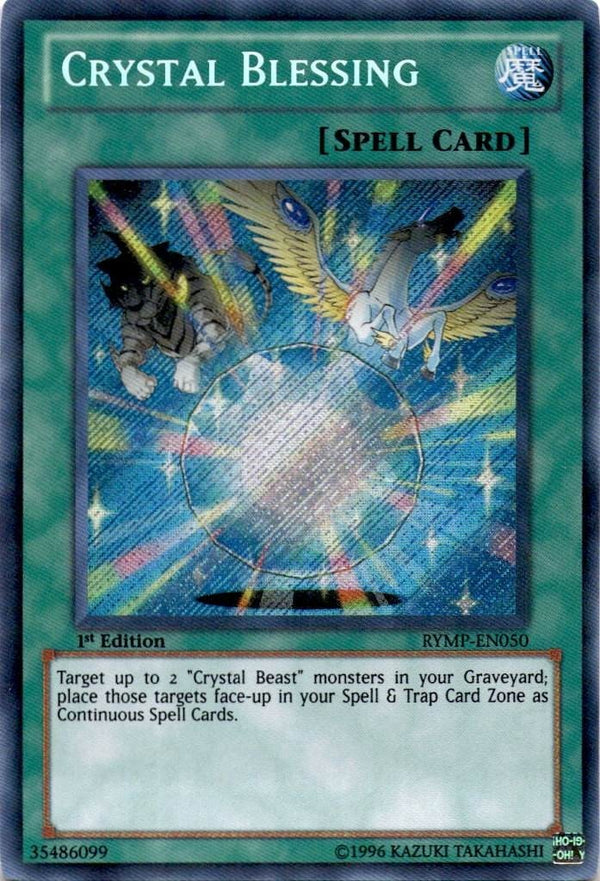 Yugioh Crystal Blessing RYMP-EN050 Secret Rare 1st Edition LP