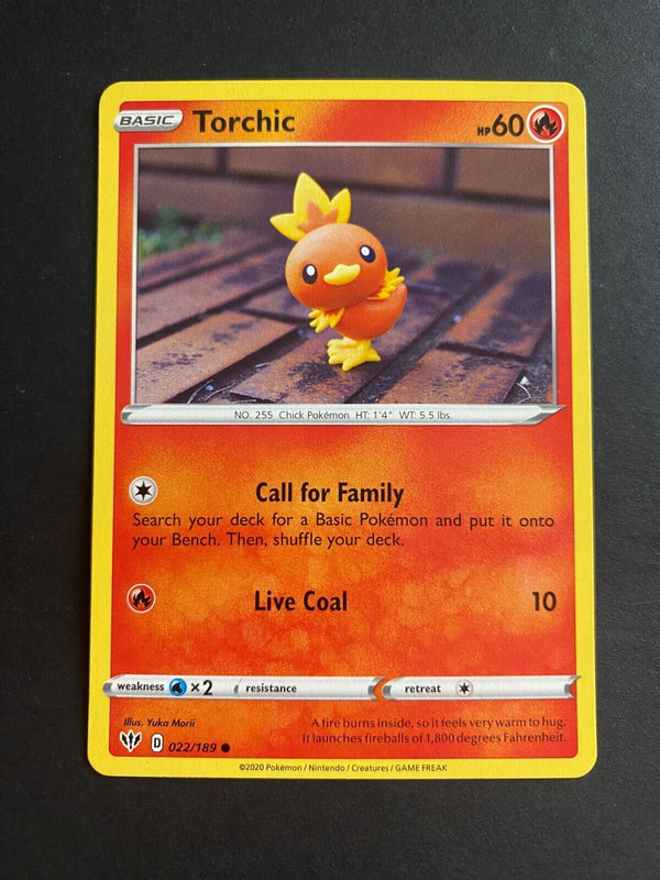 Pokemon Torchic 022/189 Darkness Ablaze Common Non Holo NM