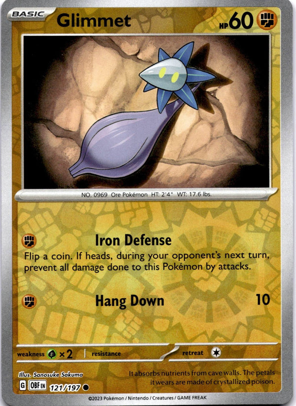 Pokemon Glimmet 121/197 Paldea Evolved Reverse Holo NM