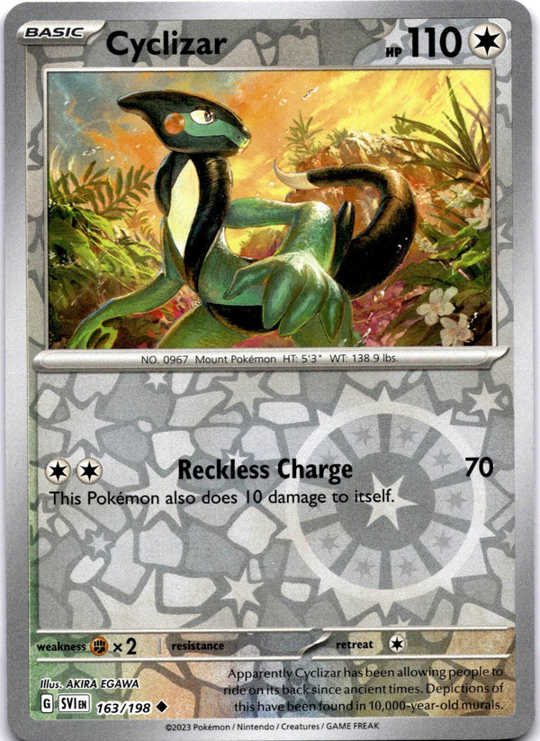 Pokemon Cyclizar 163/198 Scarlet Violet Base Reverse Holo NM