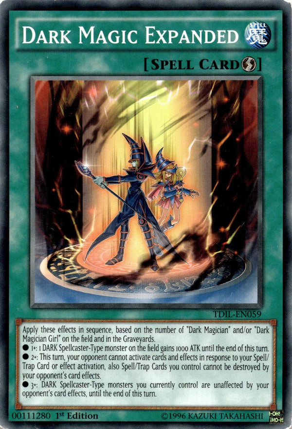 Yugioh Dark Magic Expanded TDIL-EN059 Common 1st Edition DAMAGED