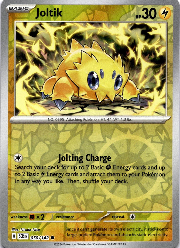Pokemon Joltik 050/142 Stellar Crown Reverse Holo NM