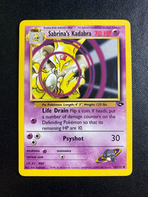 Pokemon Sabrina's Kadabra 58/132 Gym Challenge NM