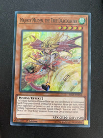 Yugioh Majesty Maiden, the True Dracocaster FIGA-EN052 Super Rare 1st Edition LP