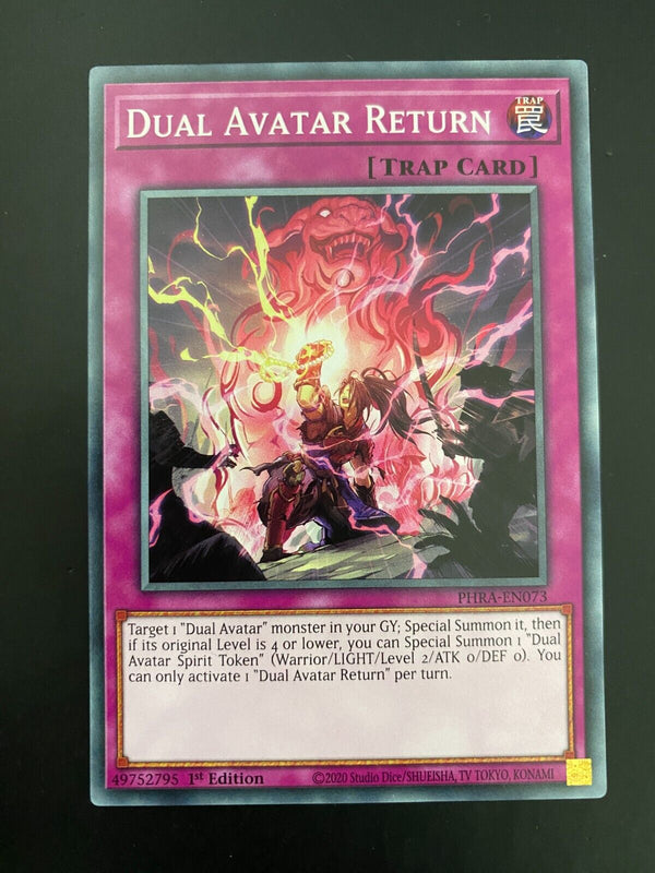 Yugioh Dual Avatar Return PHRA-EN073 Common 1st Edition NM/MINT