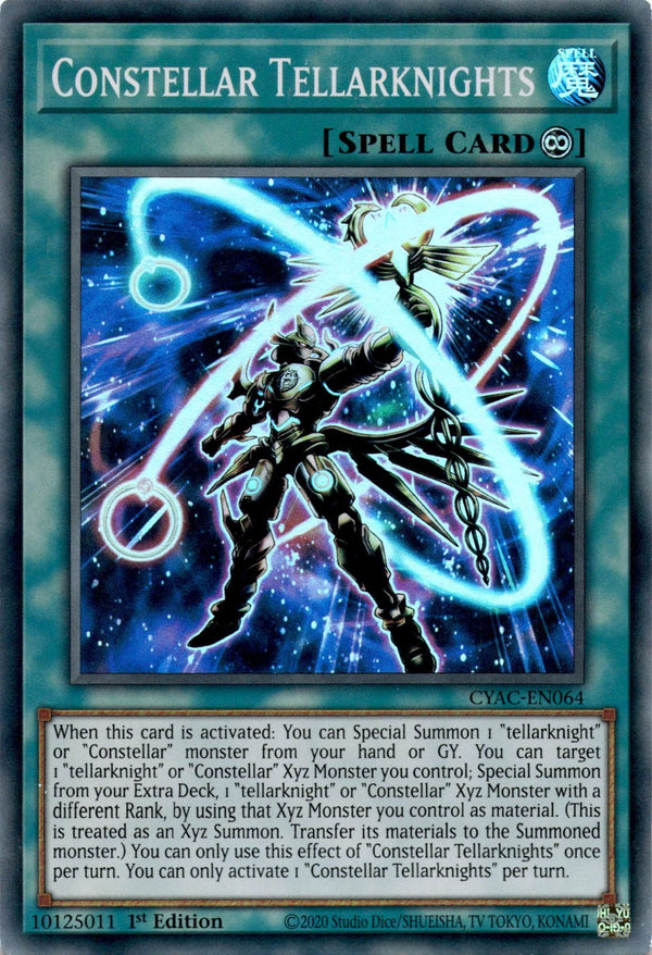 Yugioh Constellar Tellarknights CYAC-EN064 Super Rare 1st Edition NM