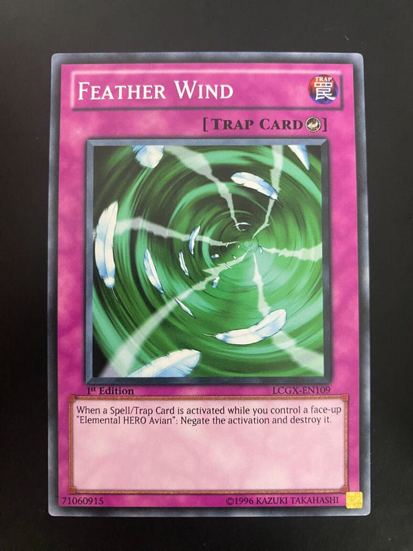 Yugioh Feather Wind LCGX-EN109 Common 1st Edition NM