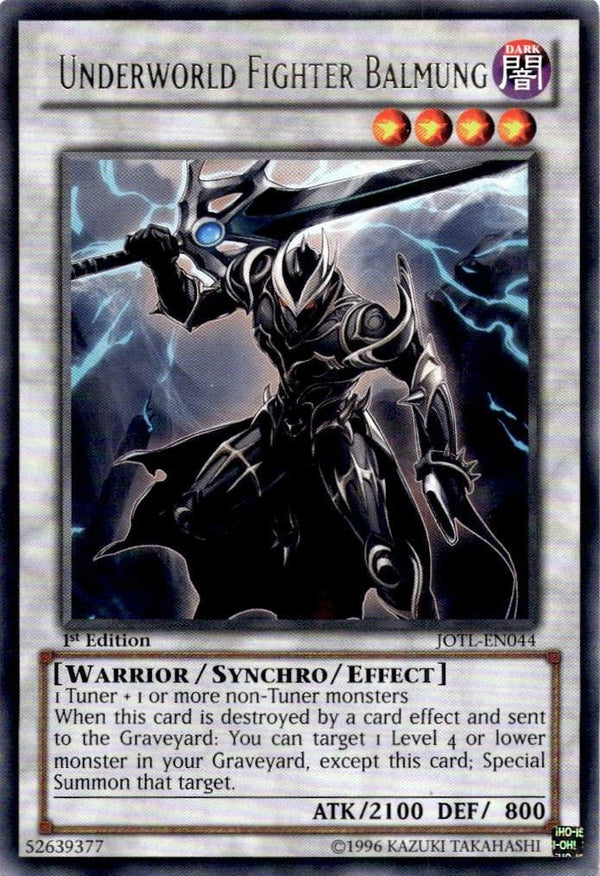 Yugioh Underworld Fighter Balmung JOTL-EN044 Rare 1st Edition NM