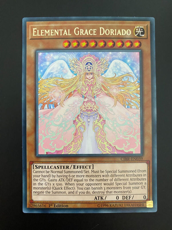 Yugioh Elemental Grace Doriado CIBR-EN039 Rare 1st Edition NM/MINT
