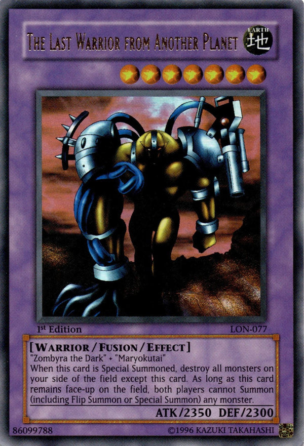 Yugioh The Last Warrior from Another Planet LON-077 Ultra Rare Asian English NM