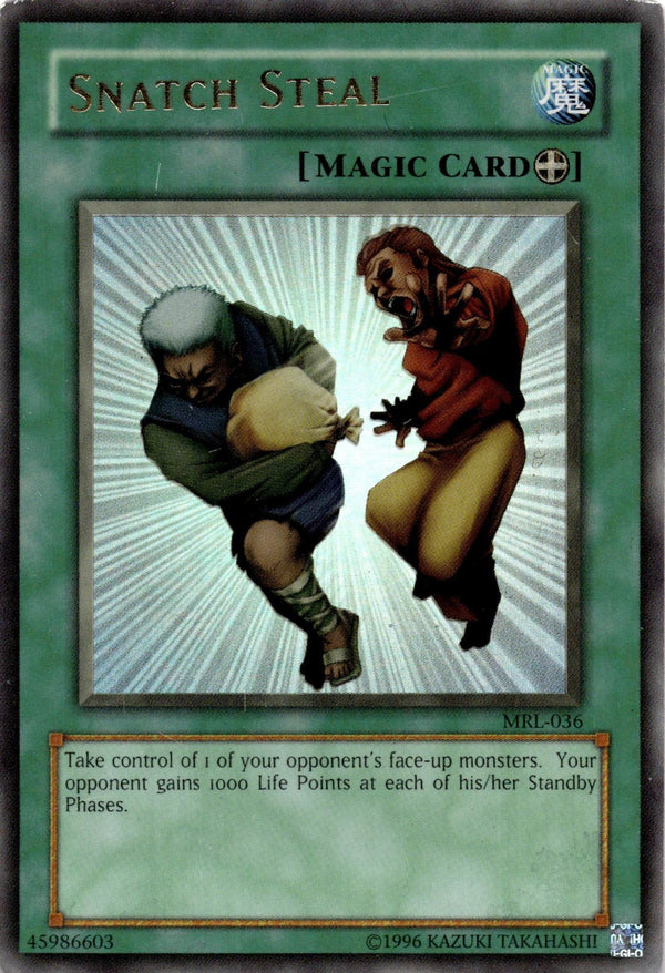 Yugioh Snatch Steal MRL-036 Ultra Rare Unlimited Edition HP