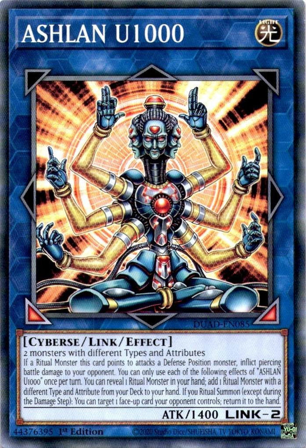Yugioh ASHLAN U1000 DUAD-EN085 Common 1st Edition NM
