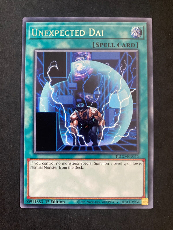 Yugioh Unexpected Dai KICO-EN055 Rare 1st Edition NM