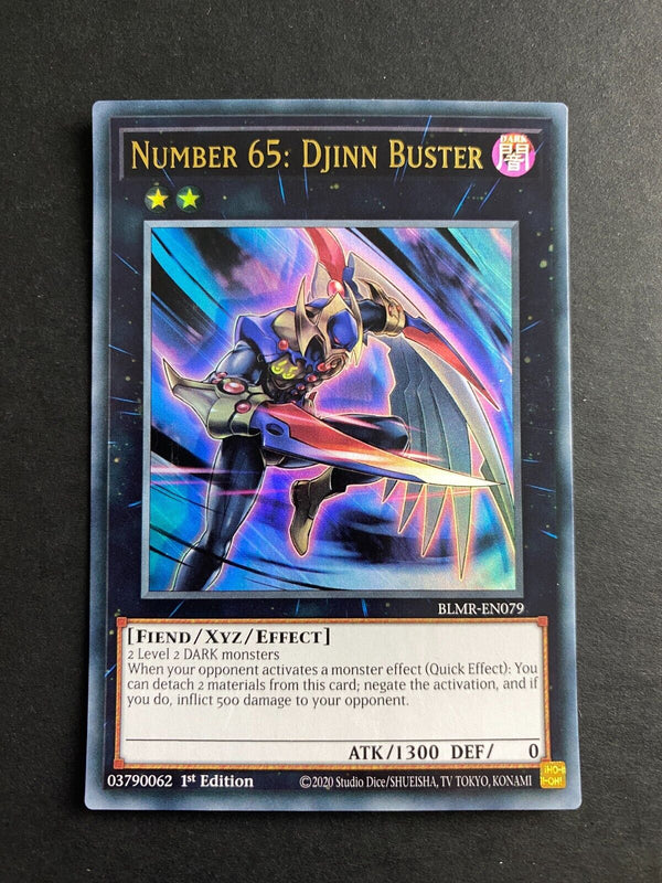 Yugioh Number 65: Djinn Buster BLMR-EN079 Ultra Rare 1st Edition NM