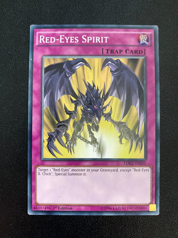 Yugioh Red-Eyes Spirit LDK2-ENJ35 Common 1st Edition MP