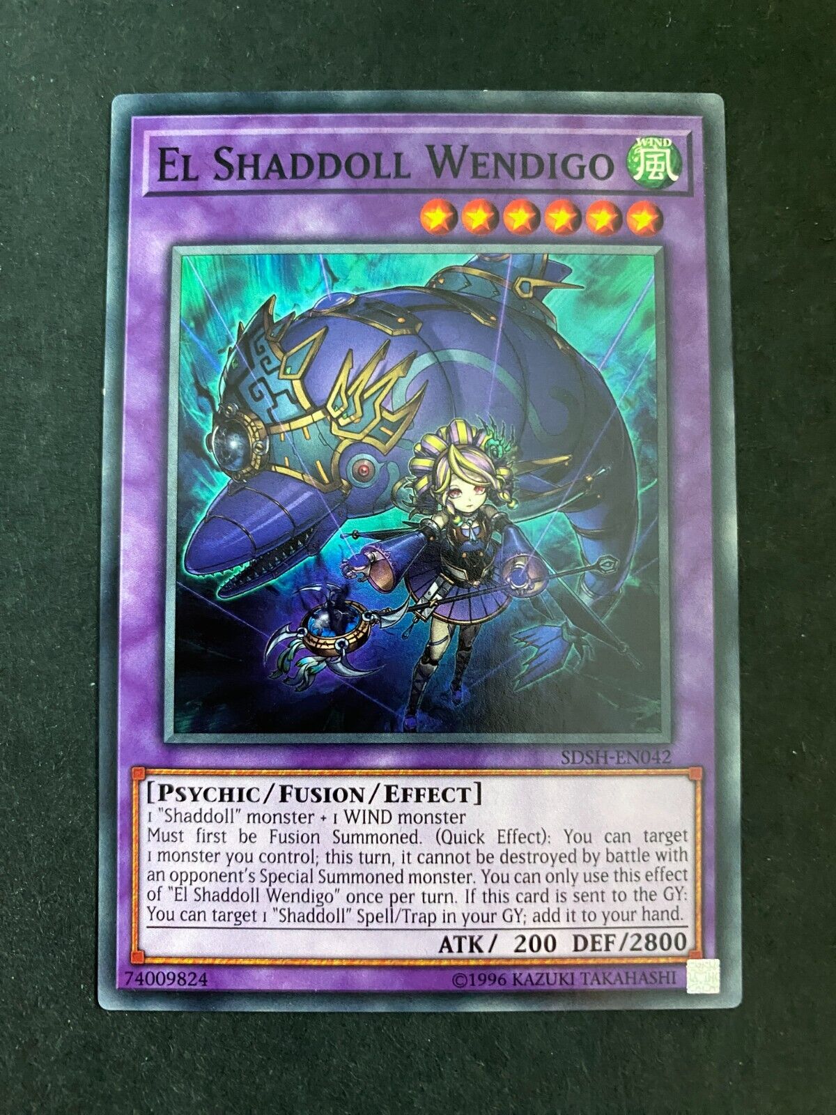 Yugioh El Shaddoll Wendigo SDSH-EN042 Common 1st Edition NM