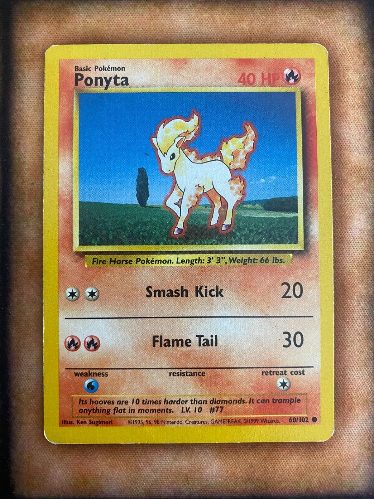 Pokemon Ponyta 60/102 Base Set MP