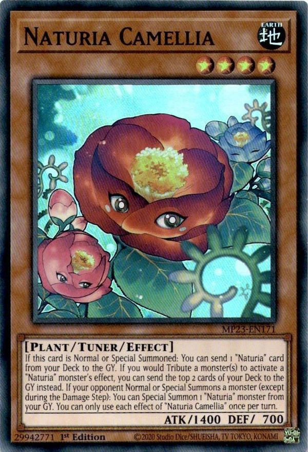 Yugioh Naturia Camellia MP23-EN171 Super Rare 1st Edition NM