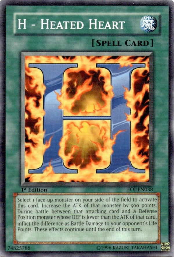 Yugioh H - Heated Heart EOJ-EN038 Common 1st Edition NM