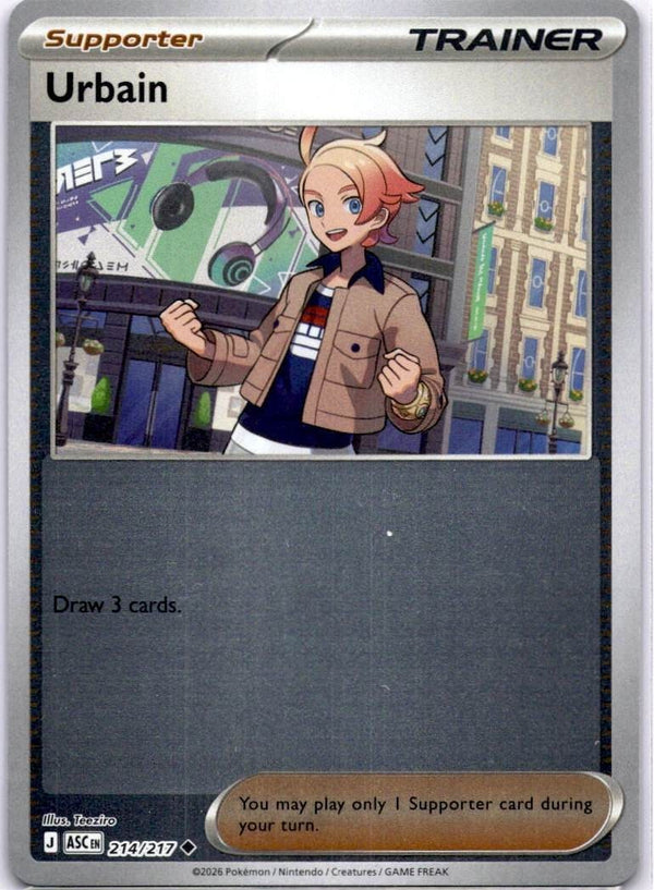 Pokemon Urbain 214/217 Ascended Heroes Reverse Holo NM