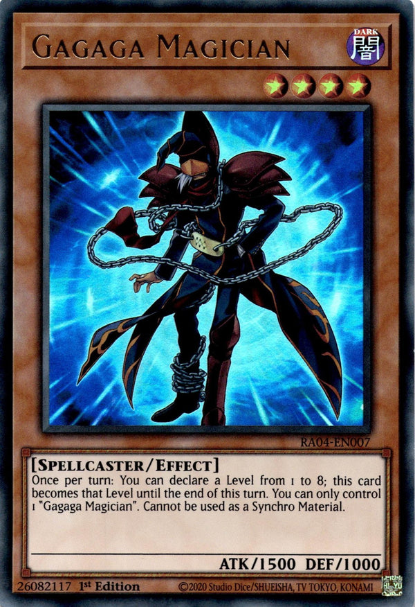 Yugioh Gagaga Magician RA04-EN007 Ultra Rare 1st Edition NM