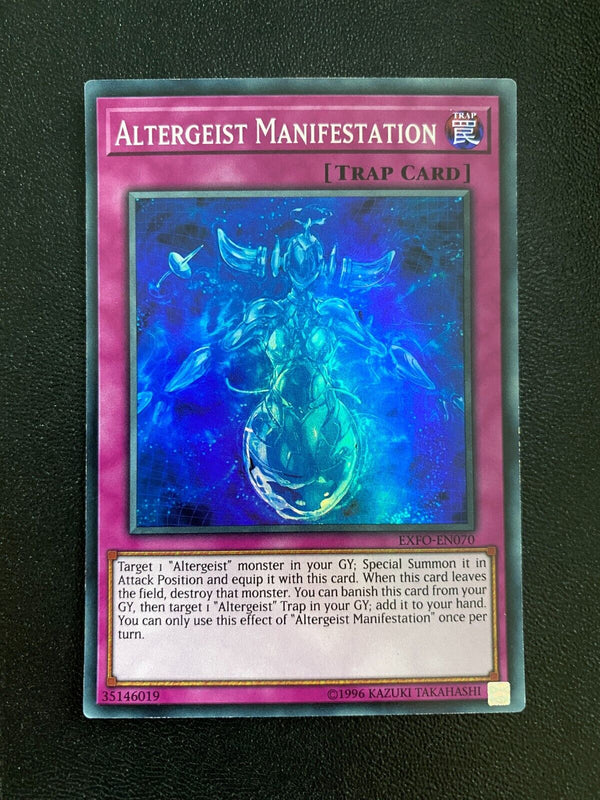 Yugioh Altergeist Manifestation EXFO-EN070 Super Rare Unlimited Edition LP/VLP