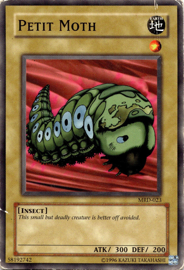 Yugioh Petit Moth MRD-023 Common Unlimited Edition DAMAGED