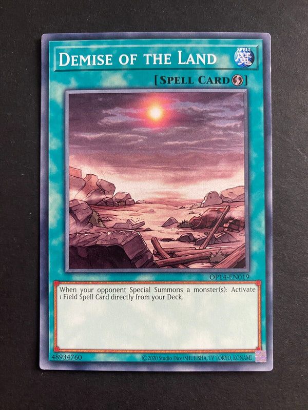 Yugioh Demise of the Land OP14-EN019 Common Unlimited Edition LP