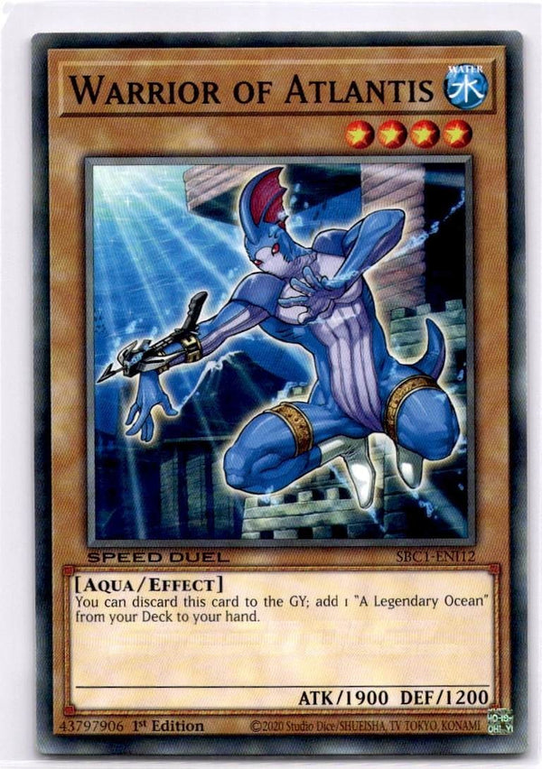 Yugioh Warrior of Atlantis SBC1-ENI12 Common 1st Edition NM