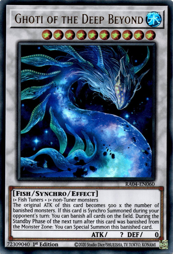 Yugioh Ghoti of the Deep Beyond RA04-EN060 Ultra Rare 1st Edition NM