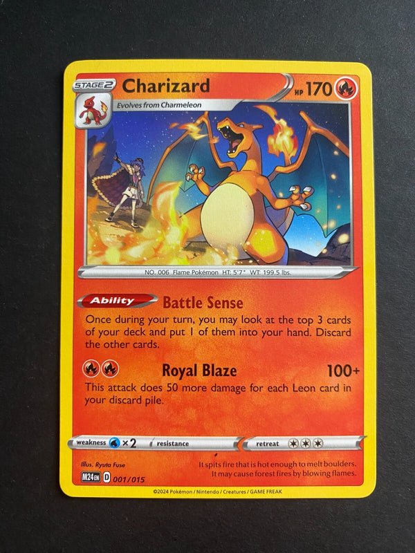 Pokemon Charizard M24EN 001/015 McDonalds 2024 Non Holo NM