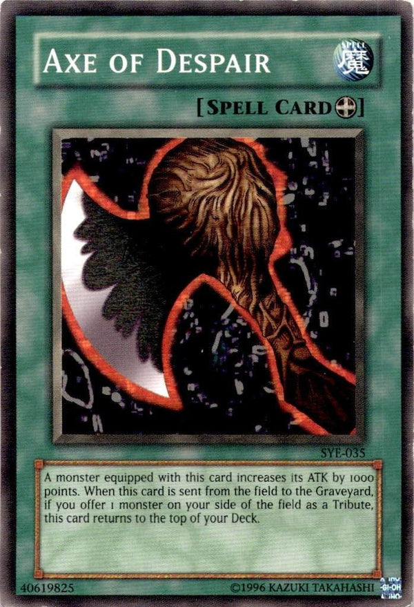 Yugioh Axe of Despair SYE-035 Common Unlimited Edition LP