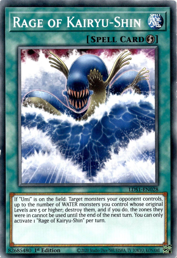 Yugioh Rage of Kairyu-Shin LDS1-EN028 Common 1st Edition LP