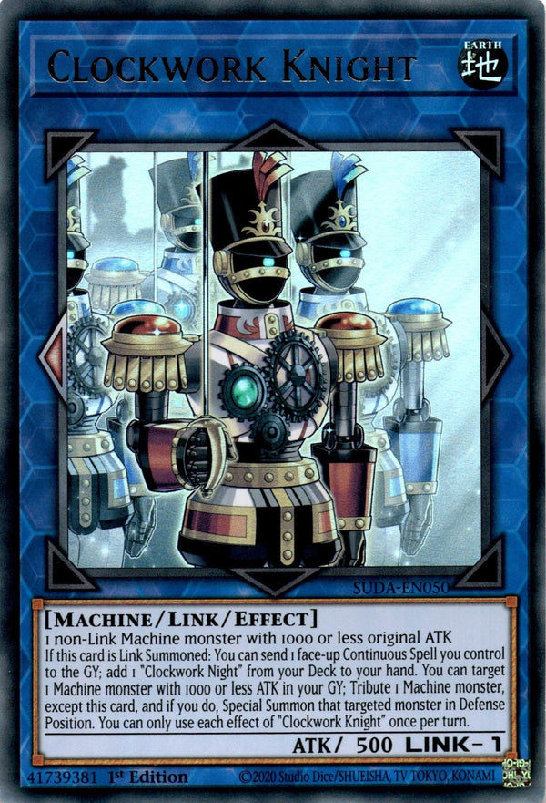 Yugioh Clockwork Knight SUDA-EN050 Ultra Rare 1st Edition VLP/NM