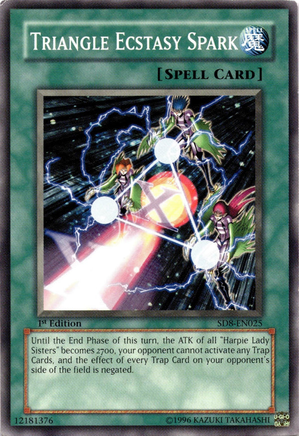 Yugioh Triangle Ecstasy Spark SD8-EN025 Common 1st Edition LP