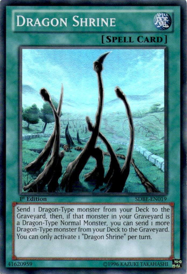 Yugioh Dragon Shrine SDBE-EN019 Super Rare 1st Edition VLP/NM