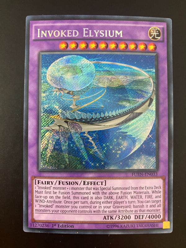 Yugioh Invoked Elysium FUEN-EN033 1st Edition MINT