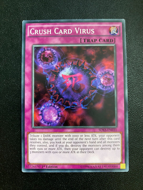 Yugioh Crush Card Virus SDKS-EN031 Common 1st Edition MP