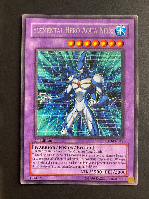 Yugioh Elemental Hero Aqua Neos DP03-EN012 Rare 1st Edition LP