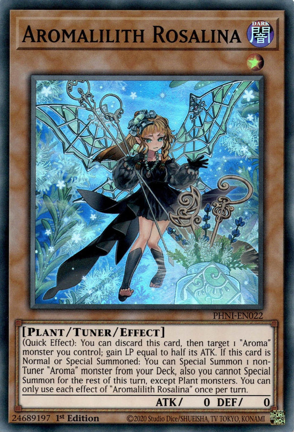 Yugioh Aromalilith Rosalina PHNI-EN022 Super Rare 1st Edition NM