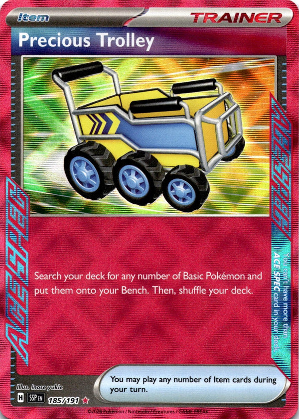 Pokemon Precious Trolley 185/191 Surging Sparks Ace Spec NM