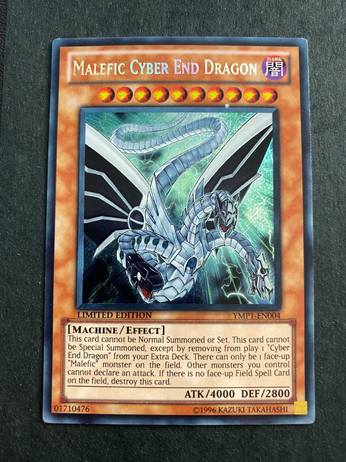 Yugioh Malefic Cyber End Dragon YMP1-EN004 Secret Rare Limited Edition MP