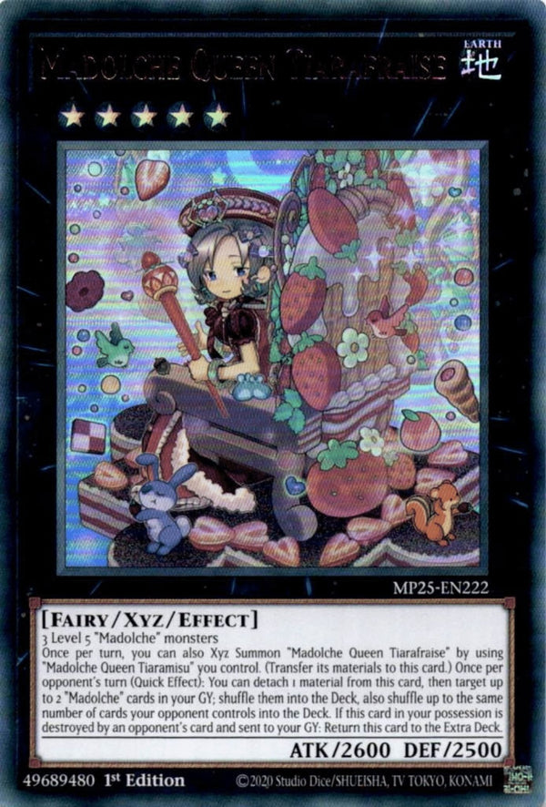 Yugioh Madolche Queen Tiarafraise MP25-EN222 Ultra Rare 1st Edition NM